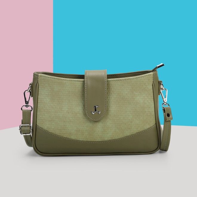 Women Green Sling Bag