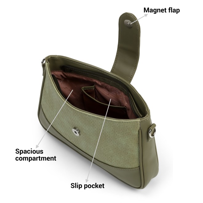 Mochi Women Green Sling Bag (SKU: 66-862-21-10)
