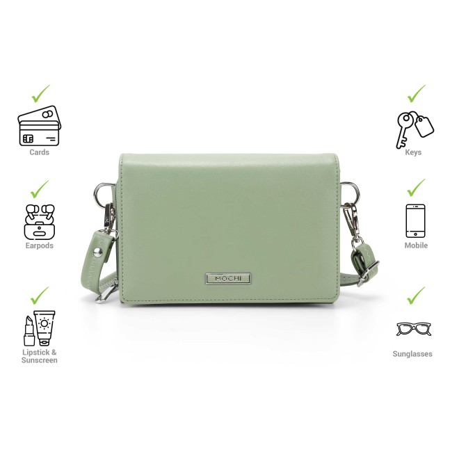 Mochi Women Green Sling Bag (SKU: 66-864-21-10)