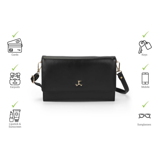 Mochi Women Black Sling Bag (SKU: 66-865-11-10)