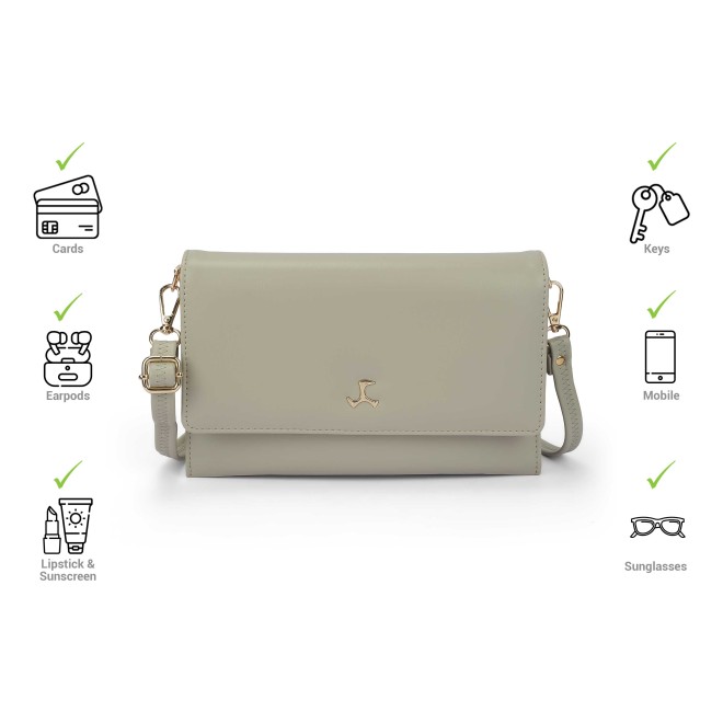 Mochi Women Grey Sling Bag (SKU: 66-865-14-10)