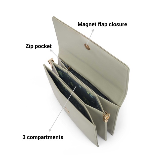 Mochi Women Grey Sling Bag (SKU: 66-865-14-10)