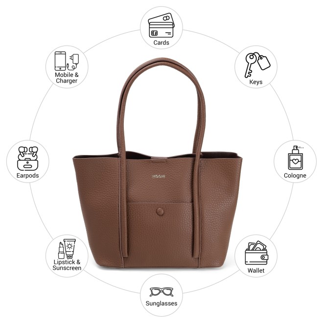Mochi Women Brown Shoulder Bag (SKU: 66-870-12-10)