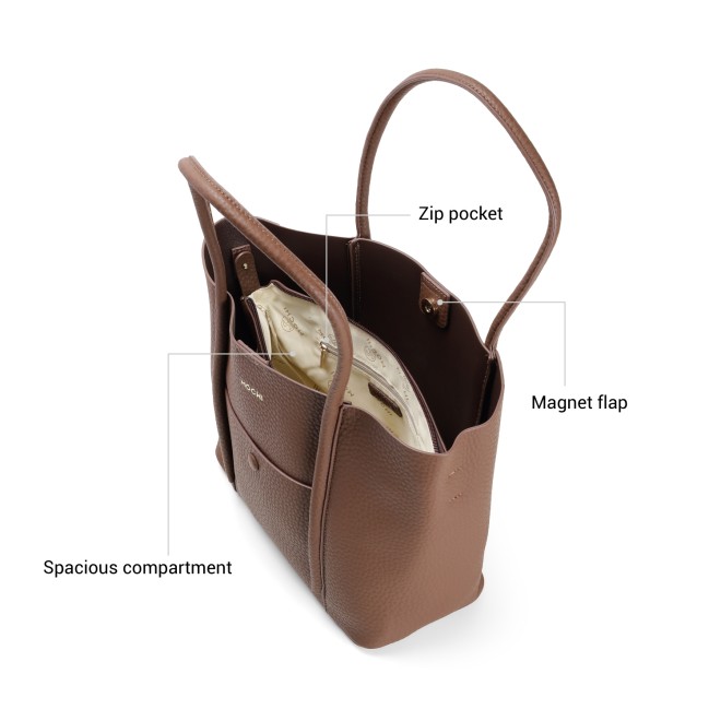 Mochi Women Brown Shoulder Bag (SKU: 66-870-12-10)