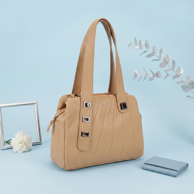 Mochi Women Beige Shoulder Bag