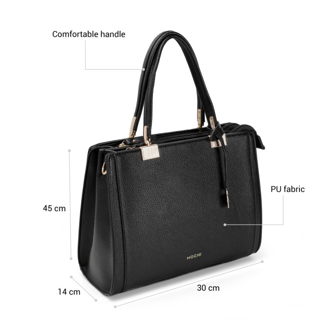 Mochi Women Black Satchel Bag (SKU: 66-872-11-10)