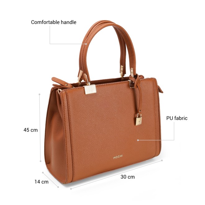 Mochi Women Tan Satchel Bag (SKU: 66-872-23-10)