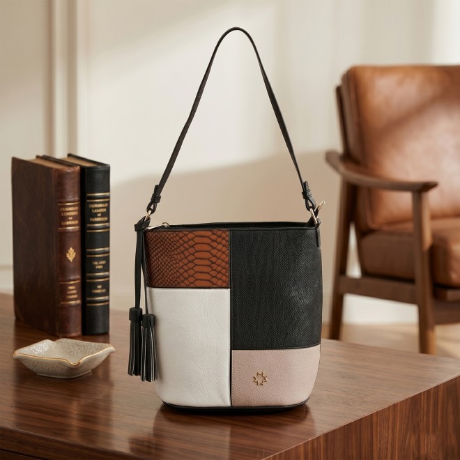 Mochi Women Black-multi Shoulder Bag