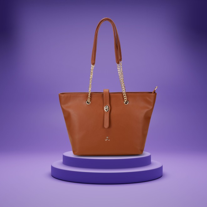 Women Tan Tote Bag