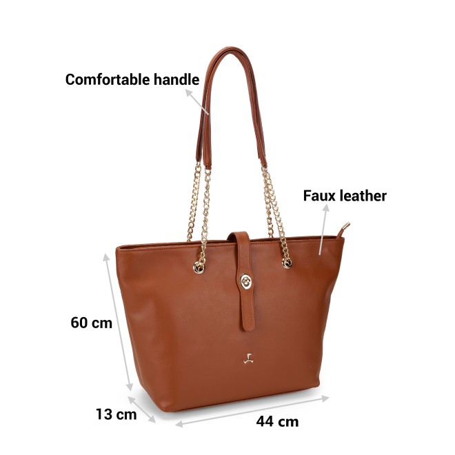 Mochi Women Tan Tote Bag (SKU: 66-919-23-10)