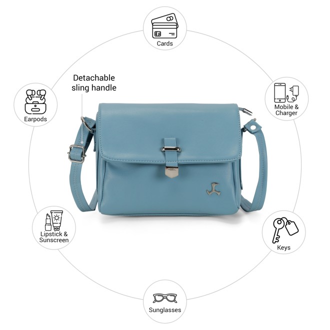 Mochi Women Blue Sling Bag (SKU: 66-922-45-10)