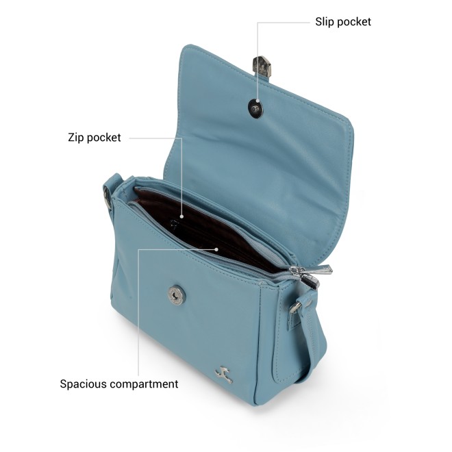 Mochi Women Blue Sling Bag (SKU: 66-922-45-10)