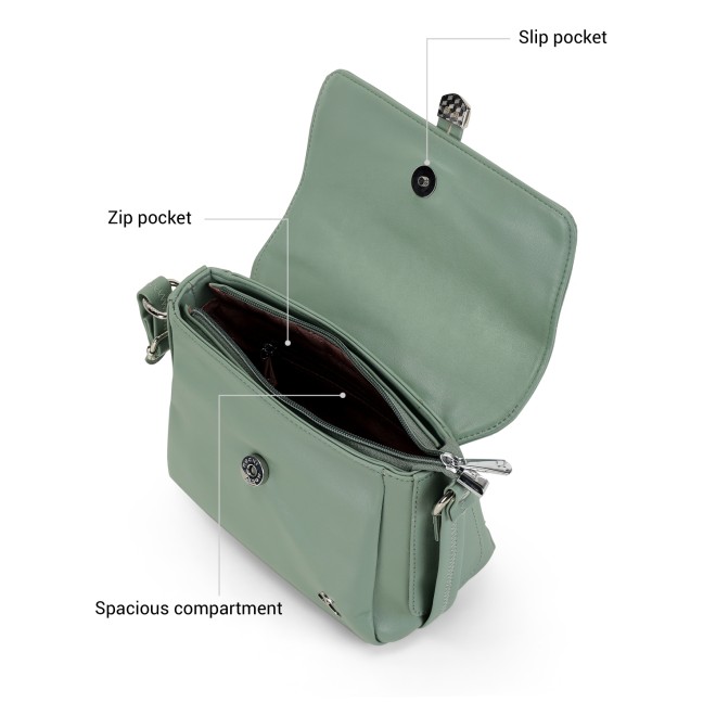 Mochi Women Green Sling Bag (SKU: 66-922-21-10)