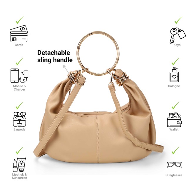 Mochi Women Beige Shoulder Bag (SKU: 66-964-20-10)