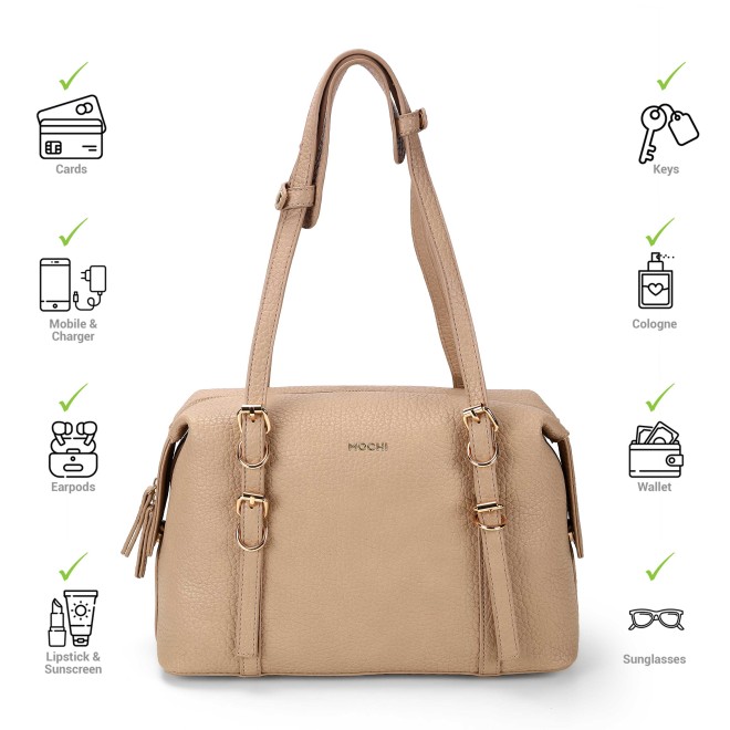 Mochi Women Beige Shoulder Bag (SKU: 66-965-20-10)