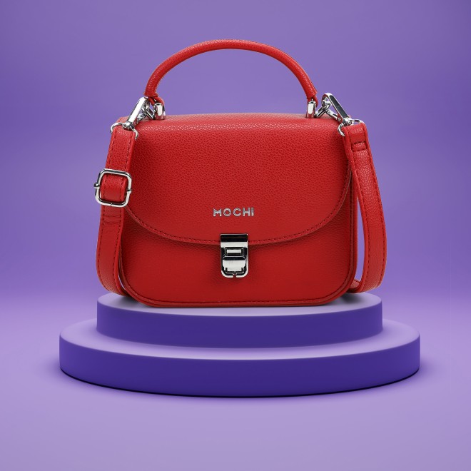 Women Maroon Satchel Bag