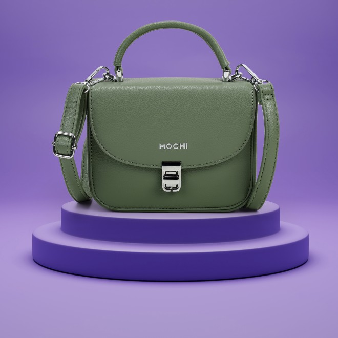 Mochi Women Olive Satchel Bag