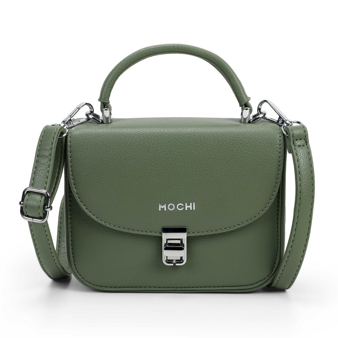 Mochi Women Olive Satchel Bag (SKU: 66-967-49-10)