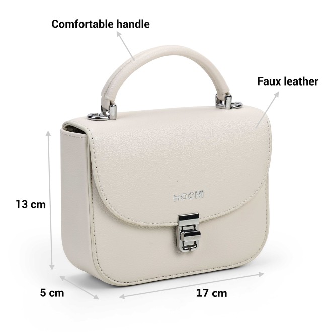 Mochi Women Off-white Satchel Bag (SKU: 66-967-66-10)