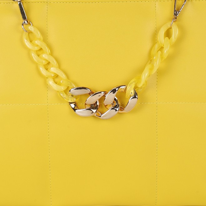 Mochi Women Yellow Satchel Bag (SKU: 66-977-33-10)