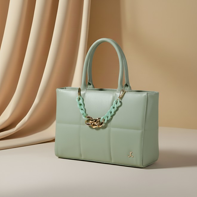 Women Green Satchel Bag