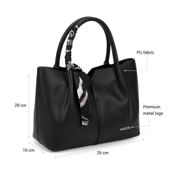 Mochi Women Black Satchel Bag (SKU: 66-980-11-10)