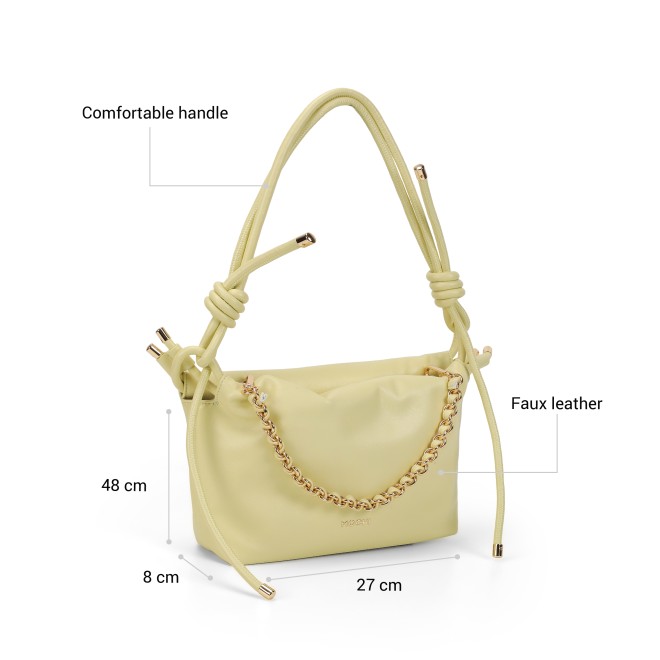 Mochi Women Yellow Shoulder Bag (SKU: 66-982-33-10) Mochi Women Yellow Shoulder Bag (SKU: 66-982-33-10)