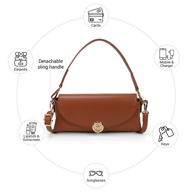 Mochi Women Rose-gold Shoulder Bag (SKU: 66-985-22-10) Mochi Women Rose-gold Shoulder Bag (SKU: 66-985-22-10)
