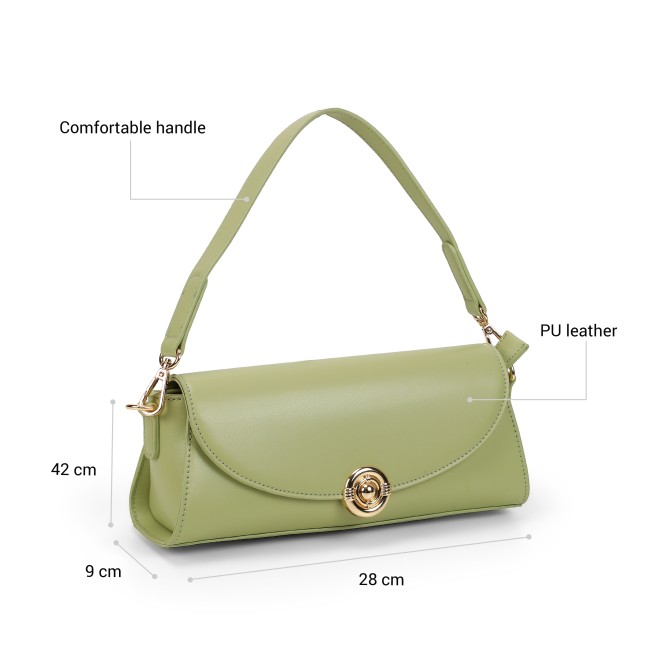 Mochi Women Green Shoulder Bag (SKU: 66-985-21-10)