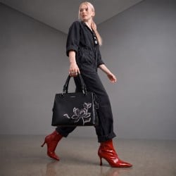 Mochi Women Black Satchel Bag
