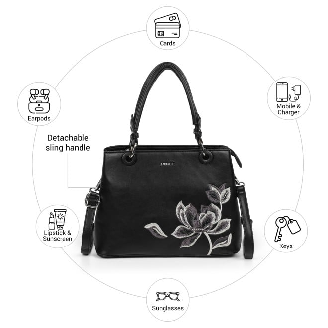 Mochi Women Black Satchel Bag (SKU: 66-986-11-10)