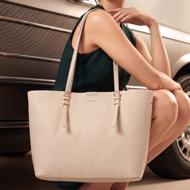 Mochi Women Off-white Tote Bag (SKU: 66-989-66-10)