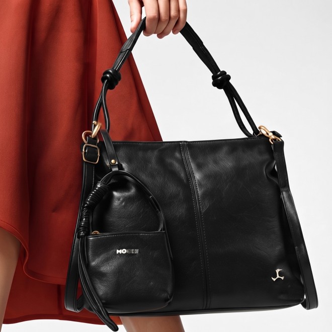 Mochi Women Black Shoulder Bag (SKU: 66-990-11-10)