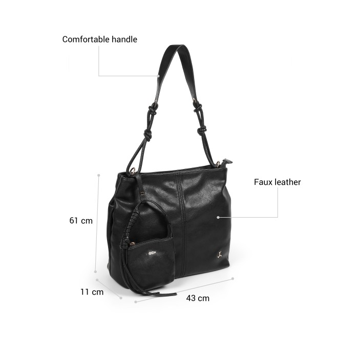 Mochi Women Black Shoulder Bag (SKU: 66-990-11-10)