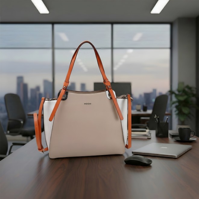 Women Beige Shoulder Bag