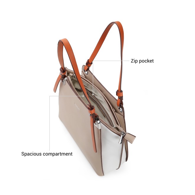 Mochi Women Beige Shoulder Bag (SKU: 66-991-20-10)