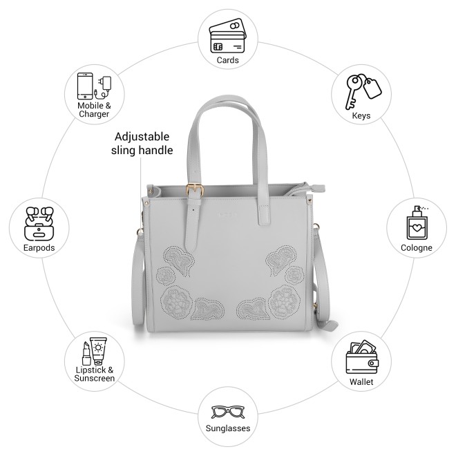 Mochi Women Light-grey Satchel Bag (SKU: 66-994-59-10) Mochi Women Light-grey Satchel Bag (SKU: 66-994-59-10)