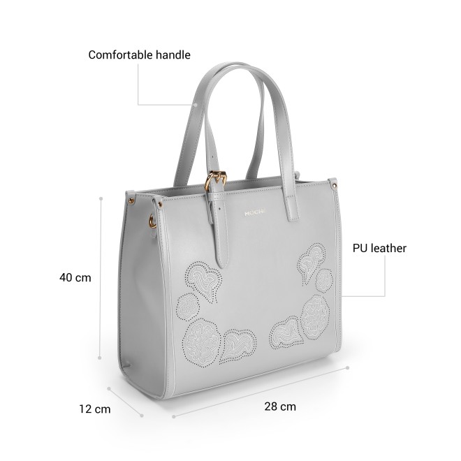 Mochi Women Light-grey Satchel Bag (SKU: 66-994-59-10) Mochi Women Light-grey Satchel Bag (SKU: 66-994-59-10)