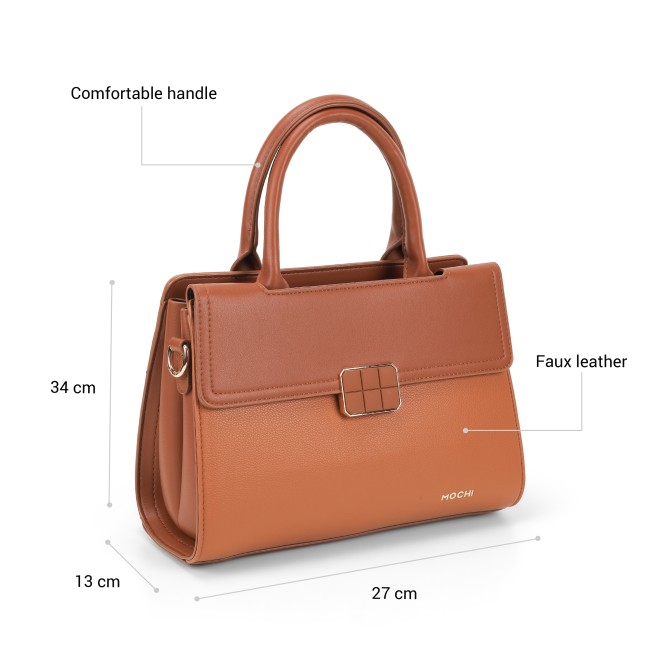 Mochi Women Brown Satchel Bag (SKU: 66-996-12-10)