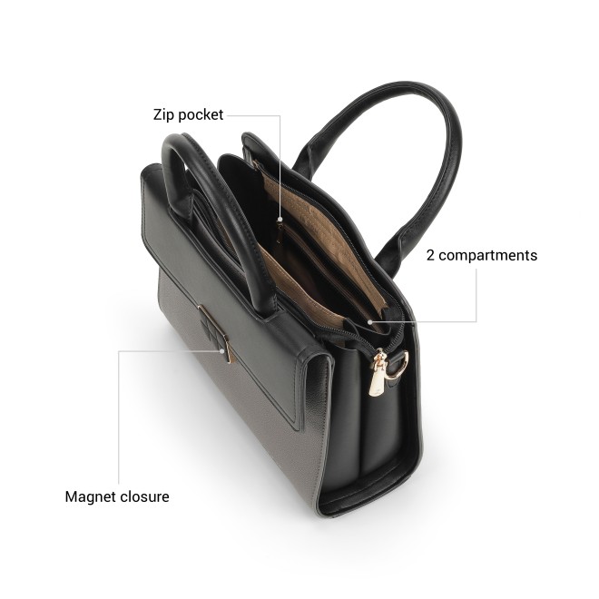 Mochi Women Black Satchel Bag (SKU: 66-996-11-10)