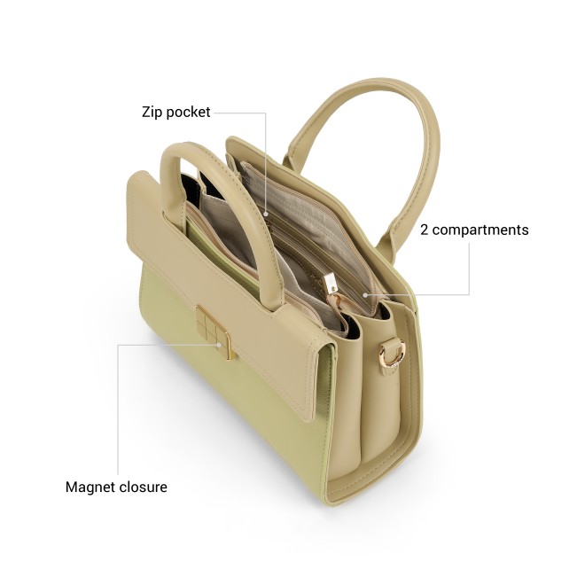 Mochi Women Green Satchel Bag (SKU: 66-996-21-10)