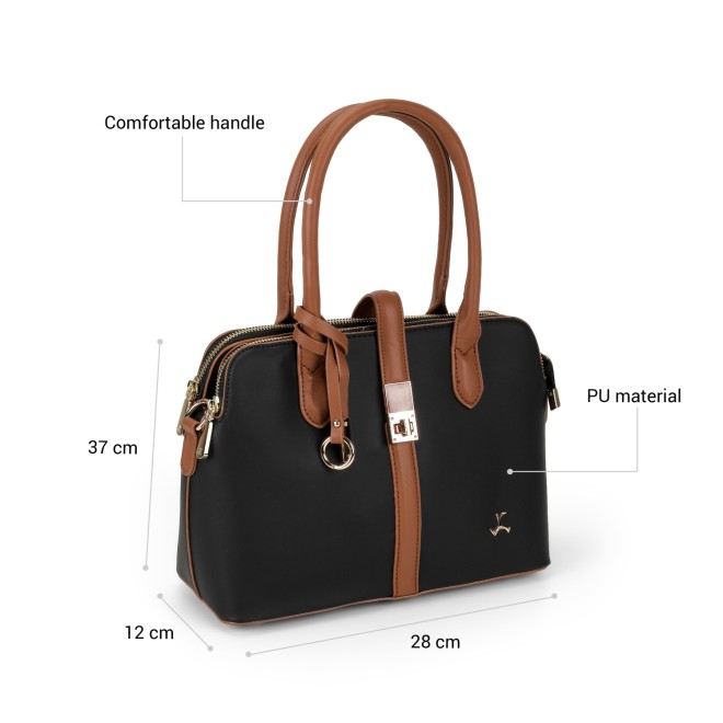 Mochi Women Black Satchel Bag (SKU: 66-997-11-10)