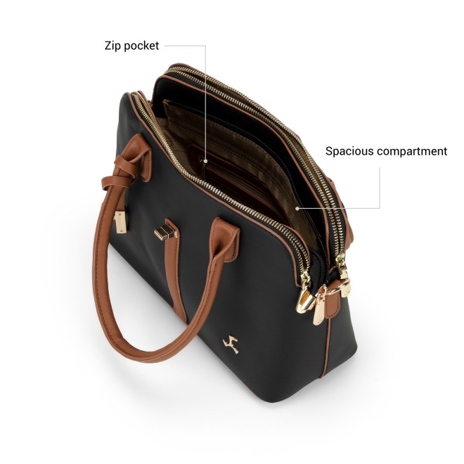 Mochi Women Black Satchel Bag (SKU: 66-997-11-10)