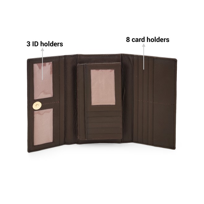 Mochi Women Brown Wallet (SKU: 70-24-12-10)