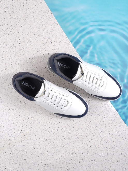 Mochi Men White-Blue Casual Sneakers