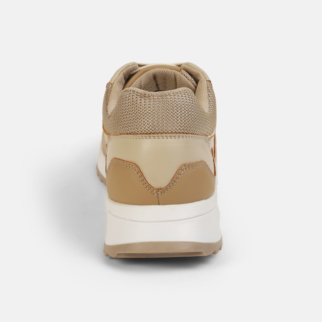 Mochi Men Beige Sports Walking Shoes (SKU: 71-224-20-40)
