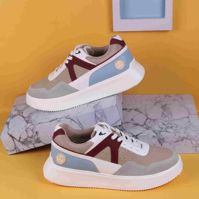 Mochi Men Beige Casual Sneakers (SKU: 71-227-20-41)