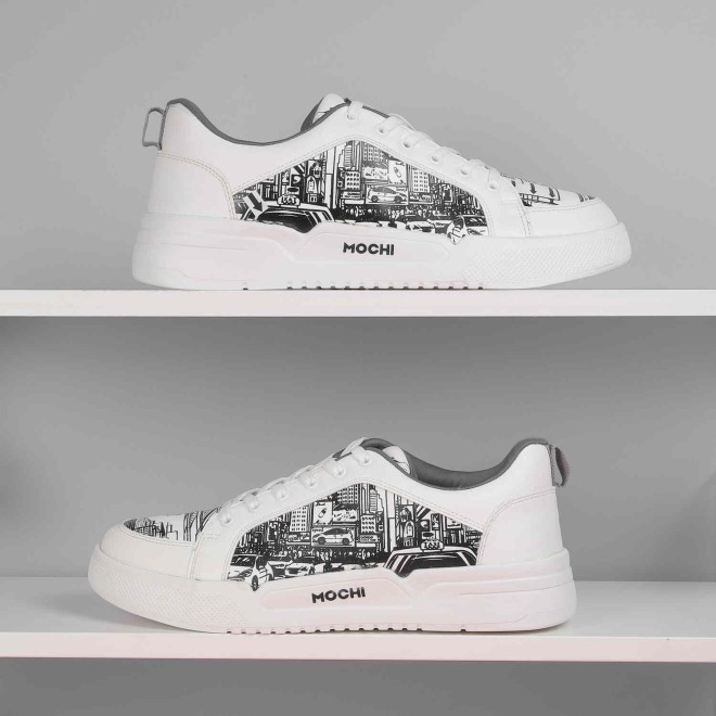 Mochi Men White Casual Sneakers (SKU: 71-366-71-40)