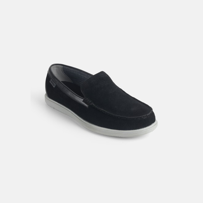 Mochi Men Black Casual Loafers