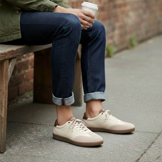 Mochi Men Beige Casual Sneakers (SKU: 71-382-20-40)